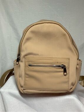 Urban Outfitters Beige Mini Nylon Backpack